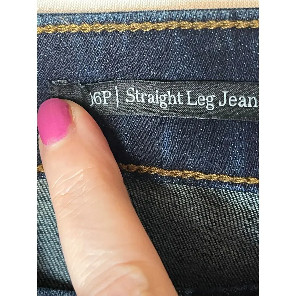 Talbots straight leg stretchy jeans, size 16P, EUC